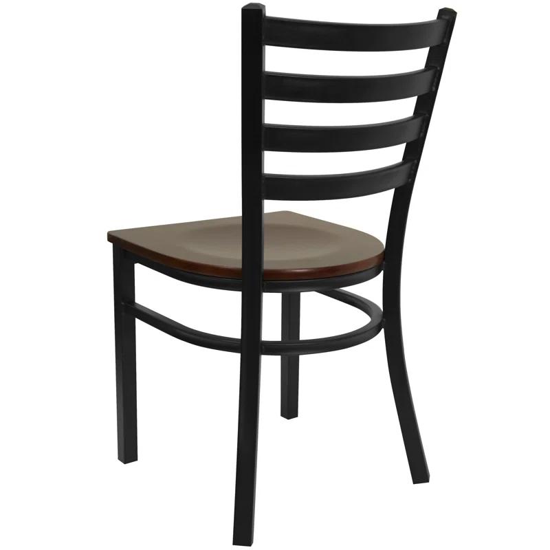 Flash Furniture Kendall Clear Coated Ladder Back Metal Restaurant Chair