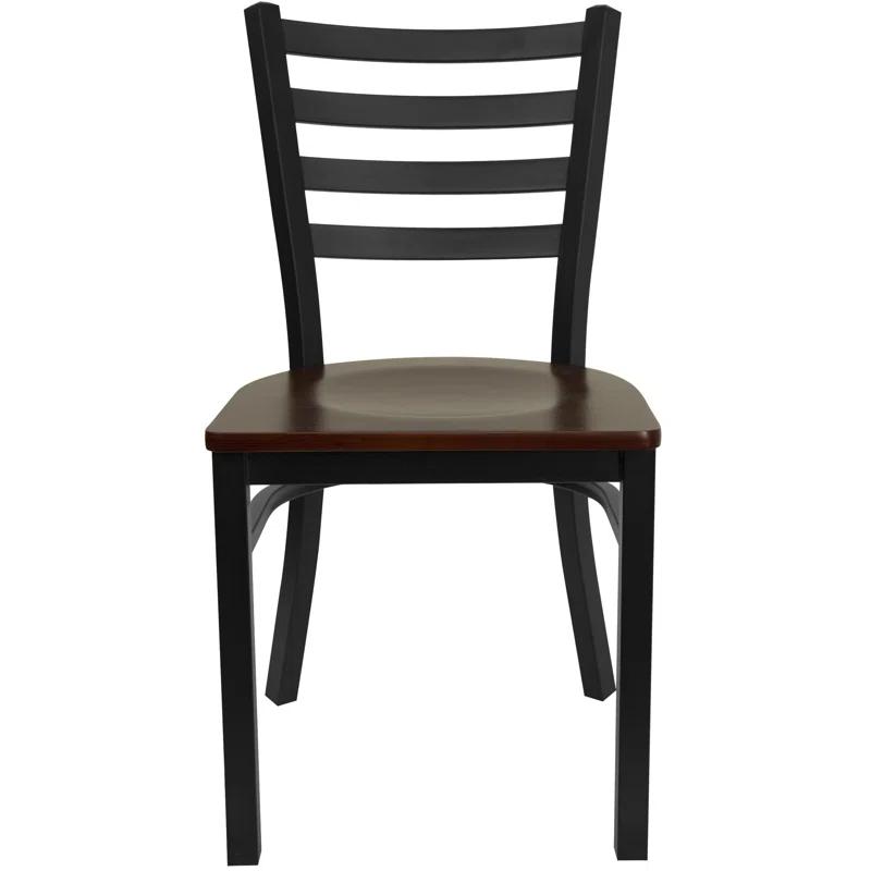Flash Furniture Kendall Clear Coated Ladder Back Metal Restaurant Chair