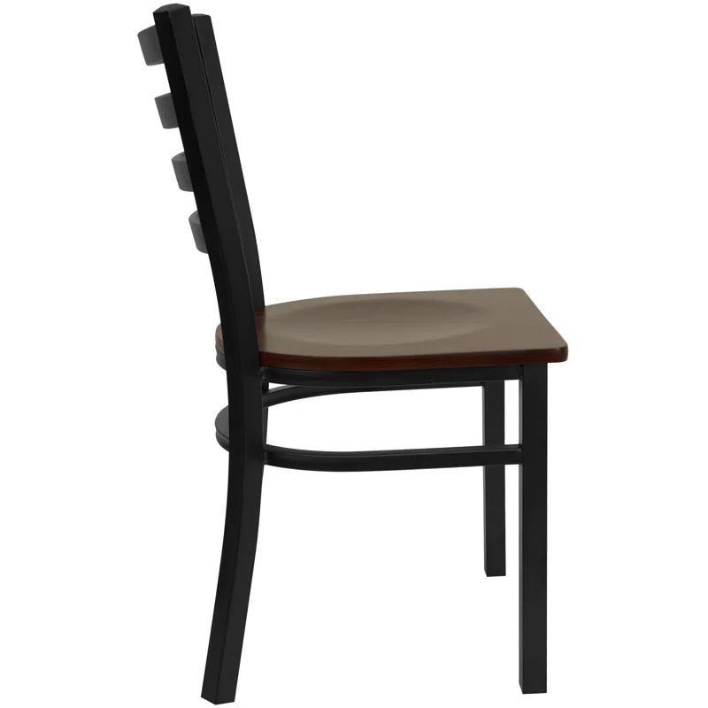Flash Furniture Kendall Clear Coated Ladder Back Metal Restaurant Chair