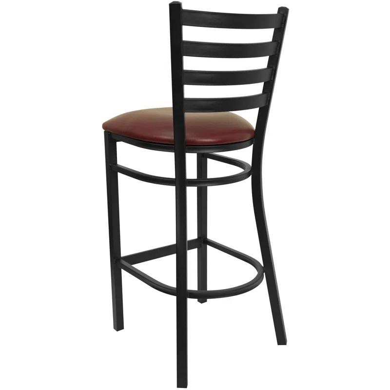 Flash Furniture Brixton Hercules Series Ladder Back Metal Restaurant Barstools