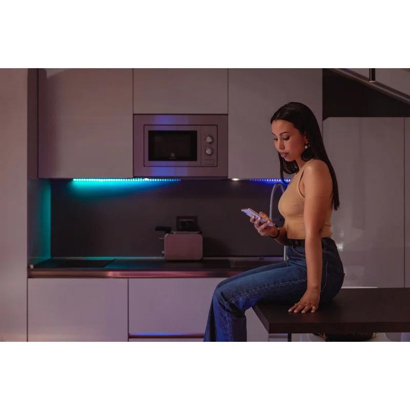 Twinkly Twinkly 5 Ft Adhesive Magnetic Multicolor Indoor Line Light Strip Extension Kit