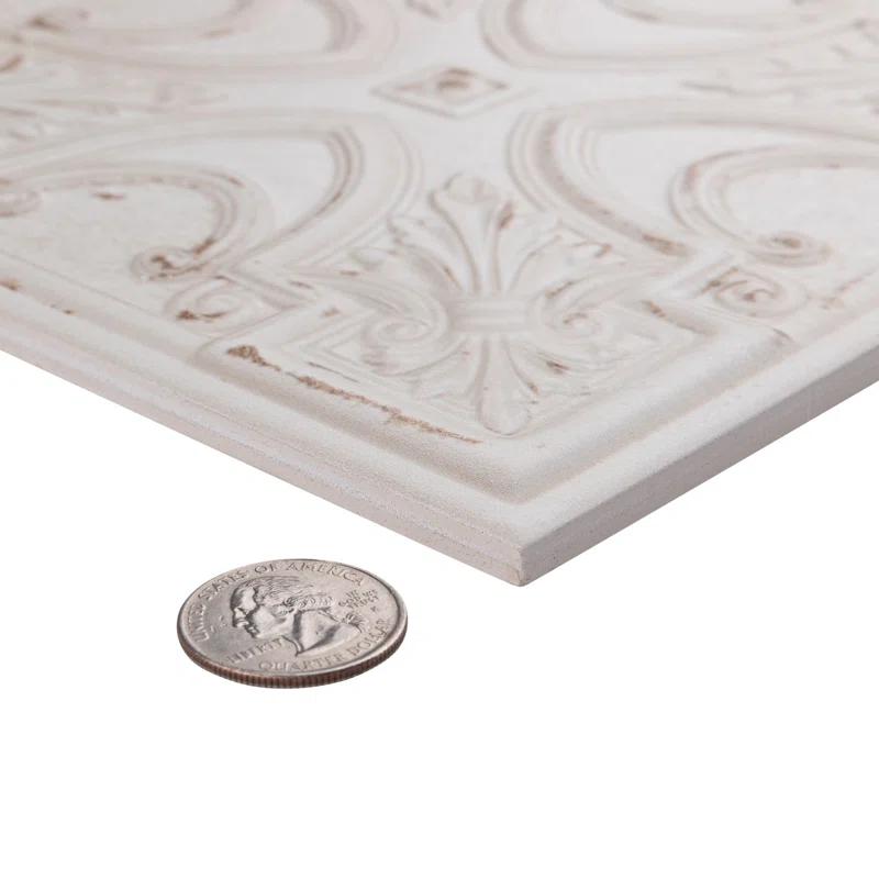 Fitz 8" x 8" Ceramic Patterned Wall Tile