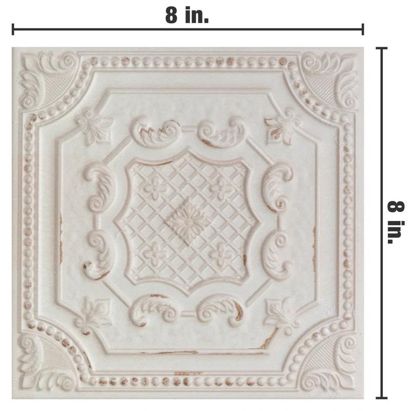 Fitz 8" x 8" Ceramic Patterned Wall Tile