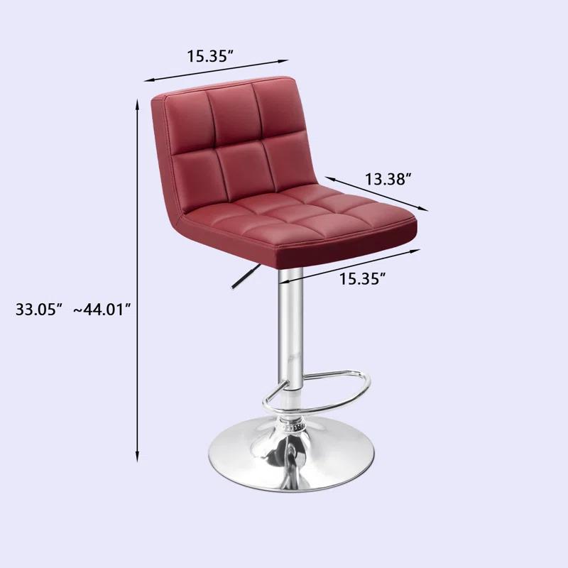 Stallcup Swivel Upholstered Counter Stool with Metal Frame