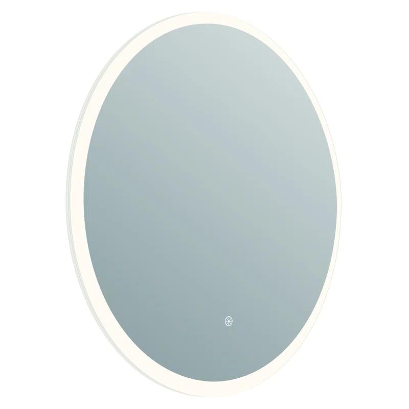 Eva 24'' Modern Frameless Bathroom Vanity Mirror with LED and Defogger