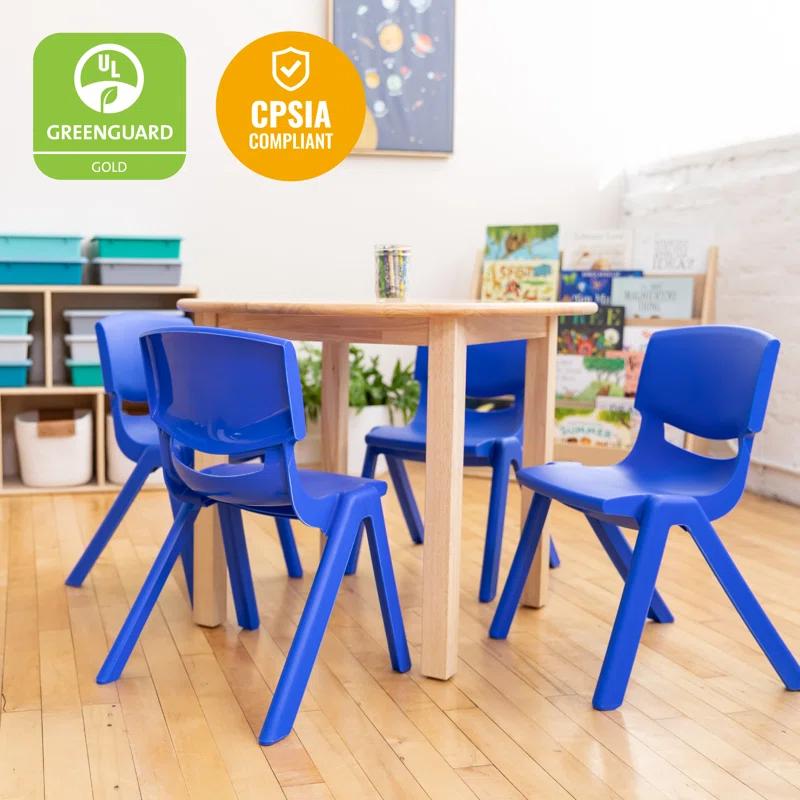 ECR4Kids Plastic School Stack Chair, Classroom Furniture