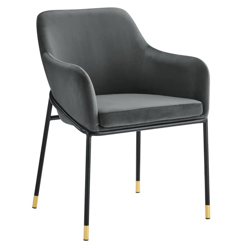 Modway Jovi Performance Velvet Dining Armchair by Modway (Set of 2)