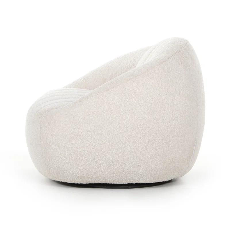 Anita Upholstered Swivel Barrel Chair