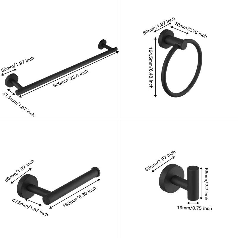5 - Piece Bathroom Hardware Set