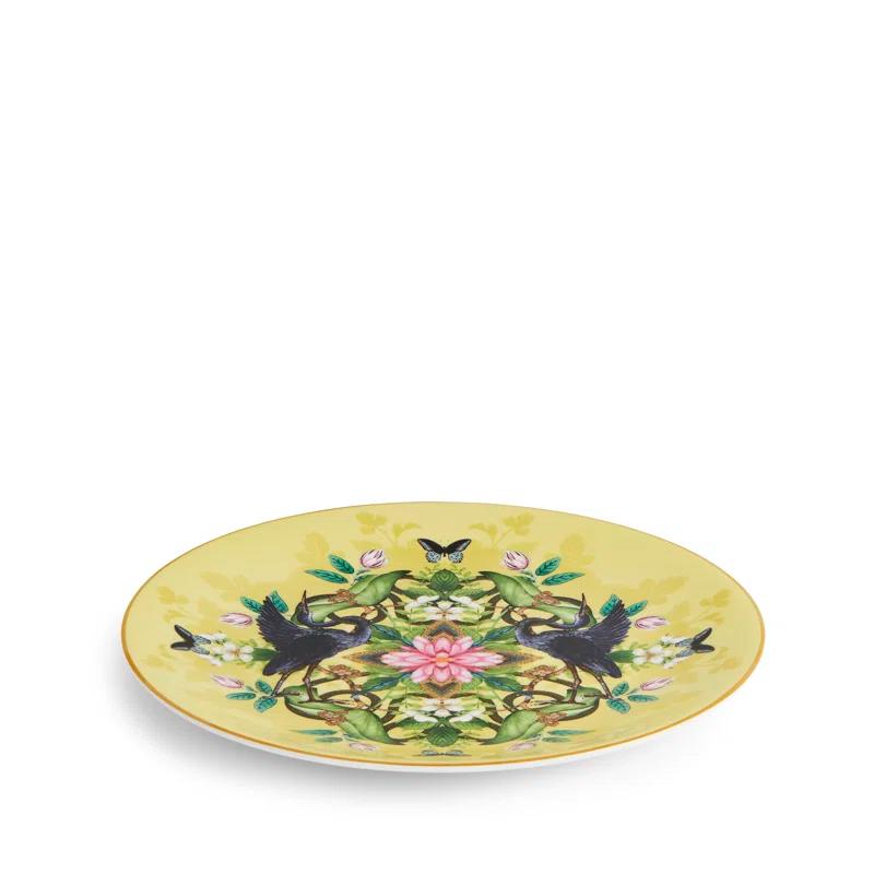 Bohemian Wonderlust Gold-Embellished Porcelain Salad Plate