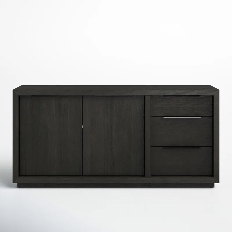 Modus Oxford 66'' Distressed Basalt Gray Contemporary Sideboard