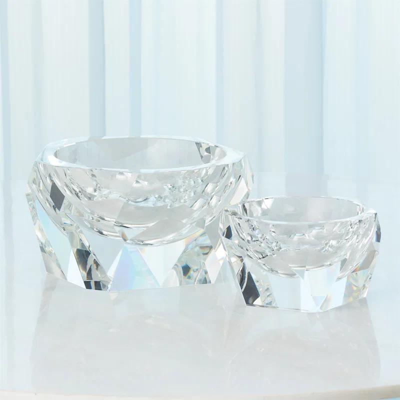 Multi Facet Crystal Bowl