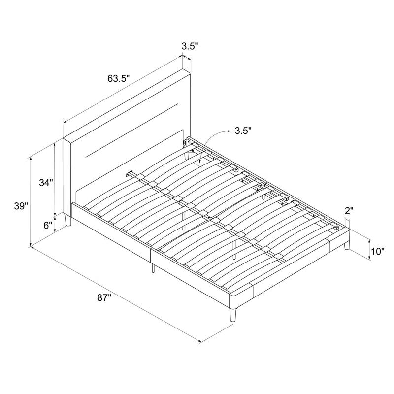 CosmoLiving by Cosmopolitan Westerleigh Upholstered Platform Bed & Reviews | Wayfair