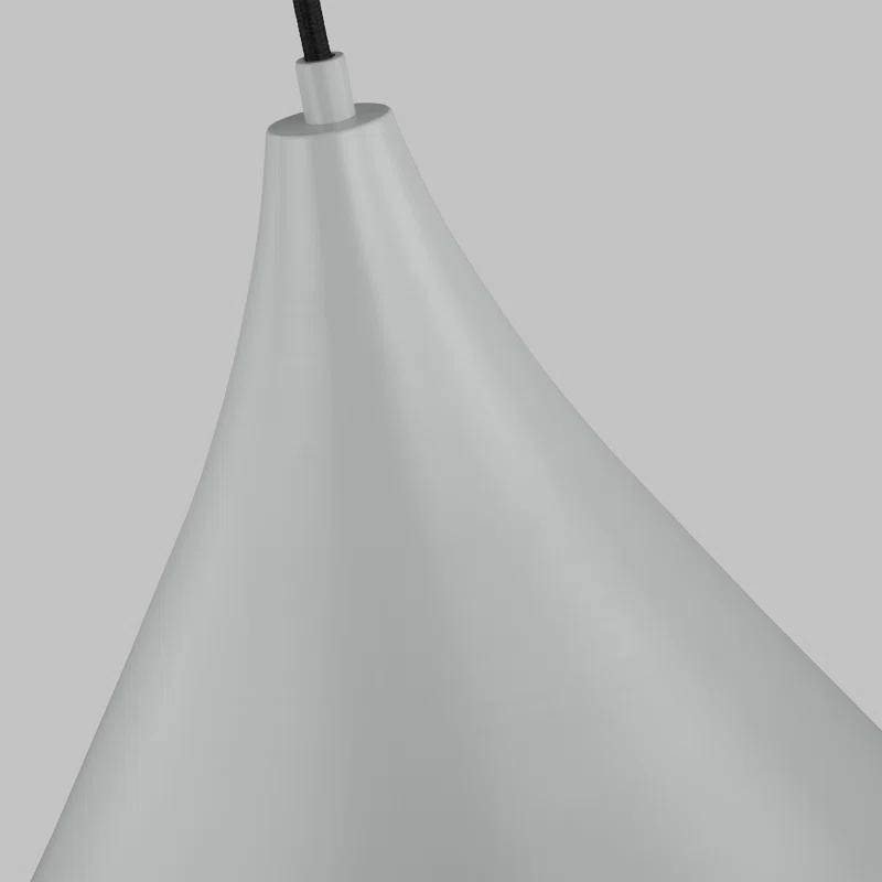 Oden Matte Grey Nickel Glass Indoor/Outdoor Pendant Light