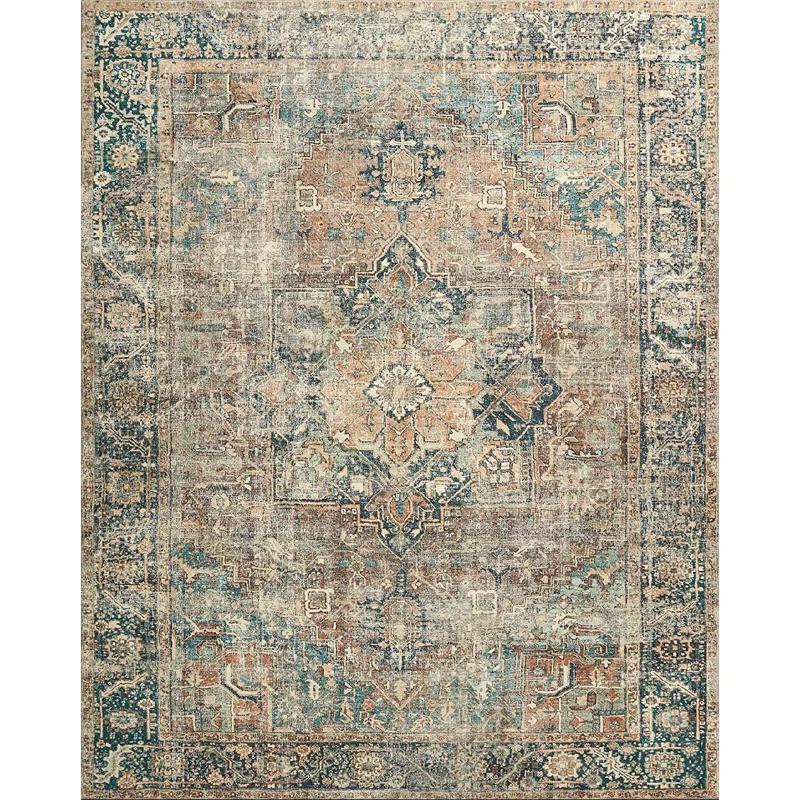 Margot Terracotta Lagoon 2'6" x 11'6" Plush Runner Rug