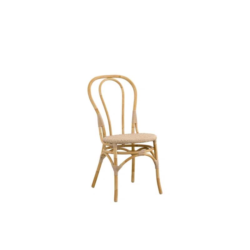 Powder Coated Aluminum Outdoor Dining Side Chair with Cushion