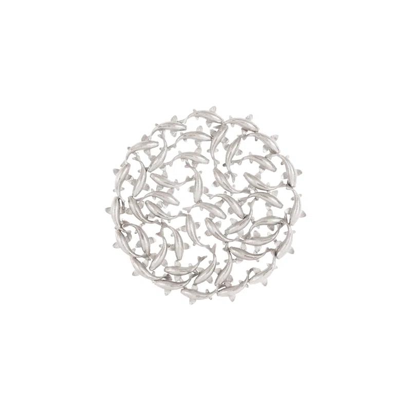 Phillips Collection Koi Wall Art Silver Leaf