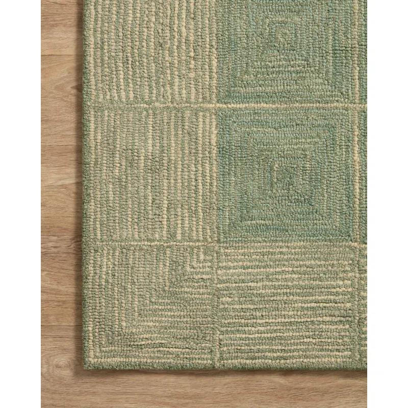 Chris Loves Julia x Loloi Francis Collection FRA-02 Green / Natural, ContemporaryArea Rug