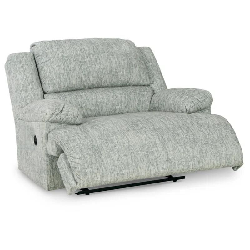 Ashley McClelland 57" Contemporary Zero-Wall Recliner in Light Gray