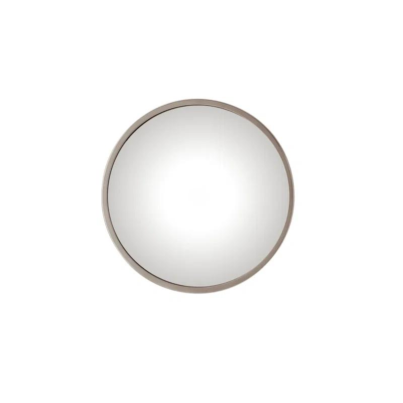 23.5" Italian Brass Hoop Round Beveled Convex Mirror
