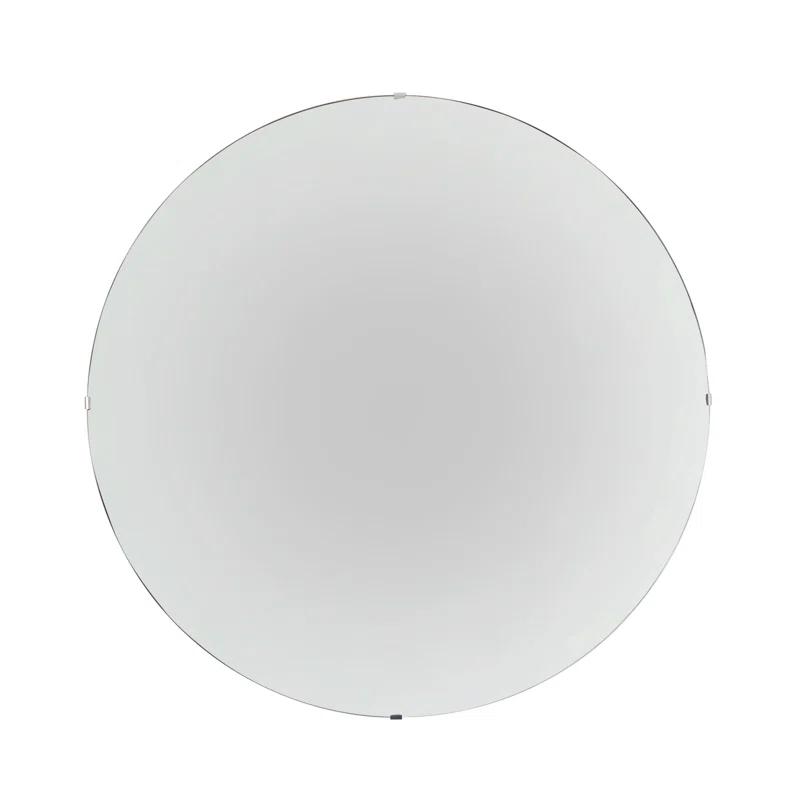 41'' Silver Glass Round Concave Wall Mirror