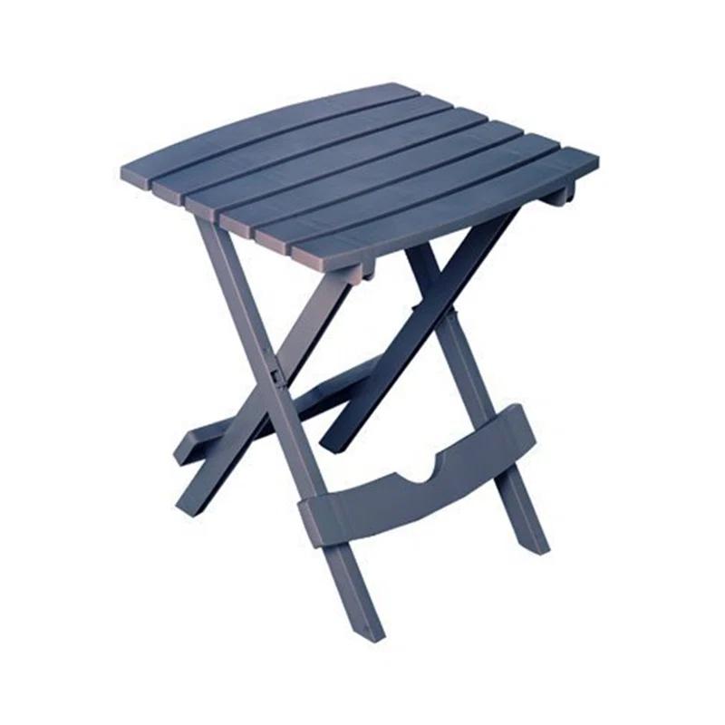 Bluestone Quick-Fold Lightweight Resin Side Table, 17.38" x 15.25"