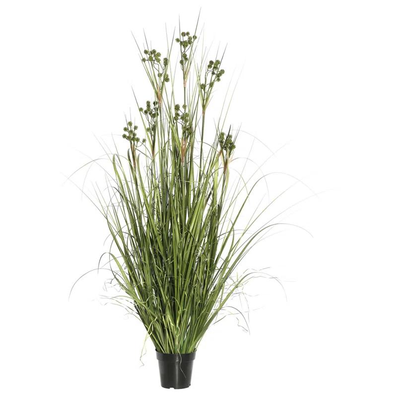 Gracie Oaks 36'' Faux Grass in Pot