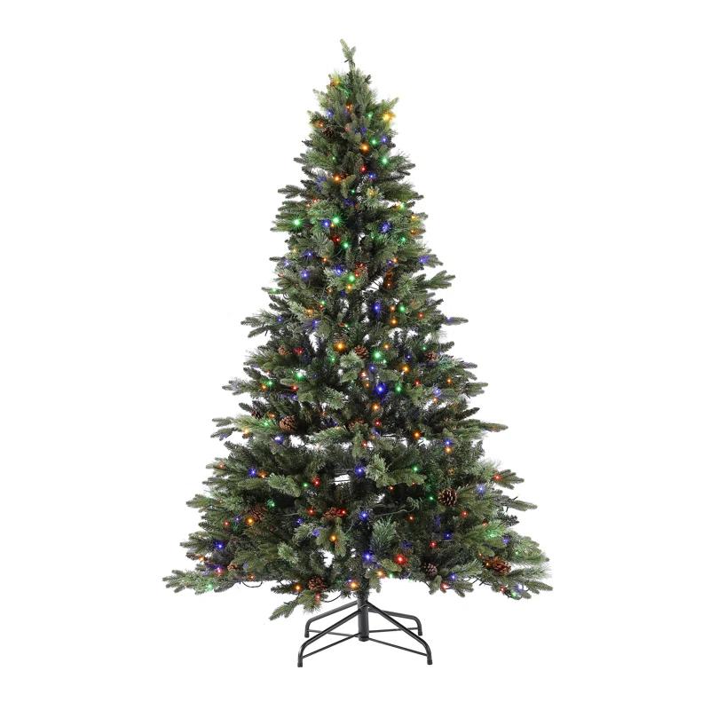 Safavieh Couture 7.5' Lighted Pine Christmas Tree