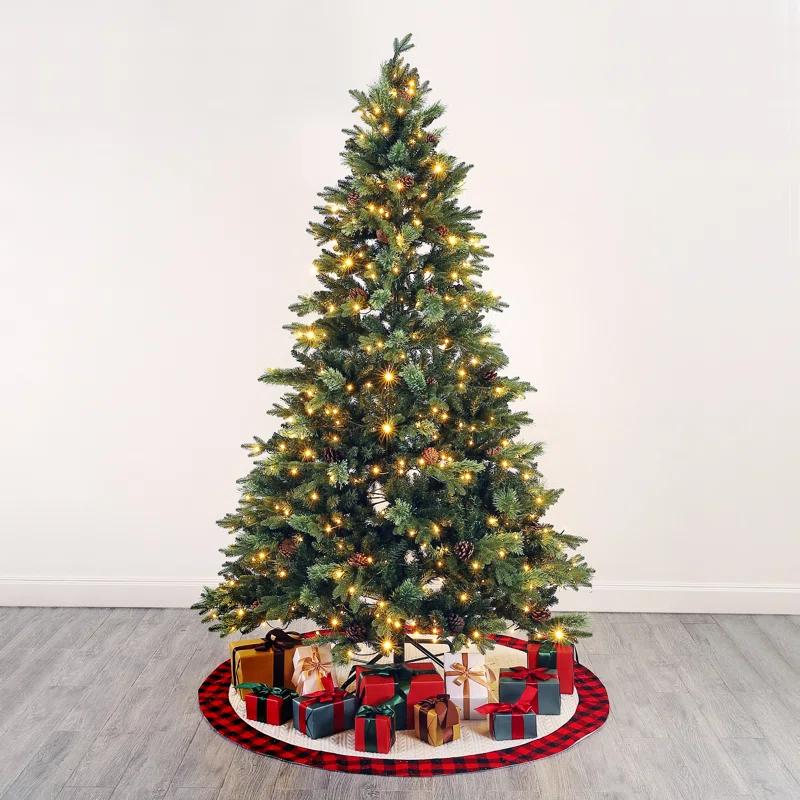 Safavieh Couture 7.5' Lighted Pine Christmas Tree
