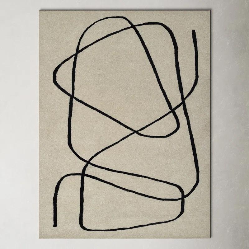 Shayla Hand-Tufted Wool Rug - White / 9' x 12'