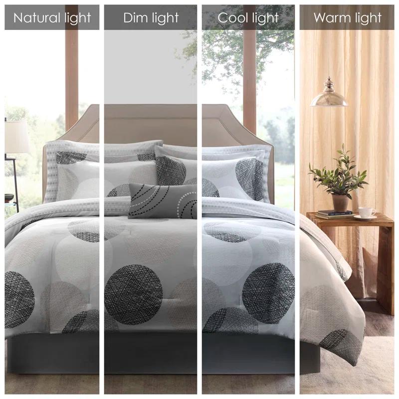 Madison Park Essentials Knowles Comforter Set with Cotton Bed Sheets
