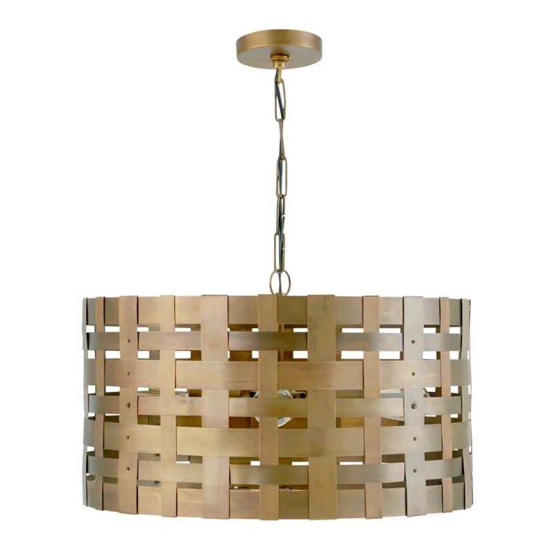 Capital Lighting 4 - Light Dimmable Drum Chandelier