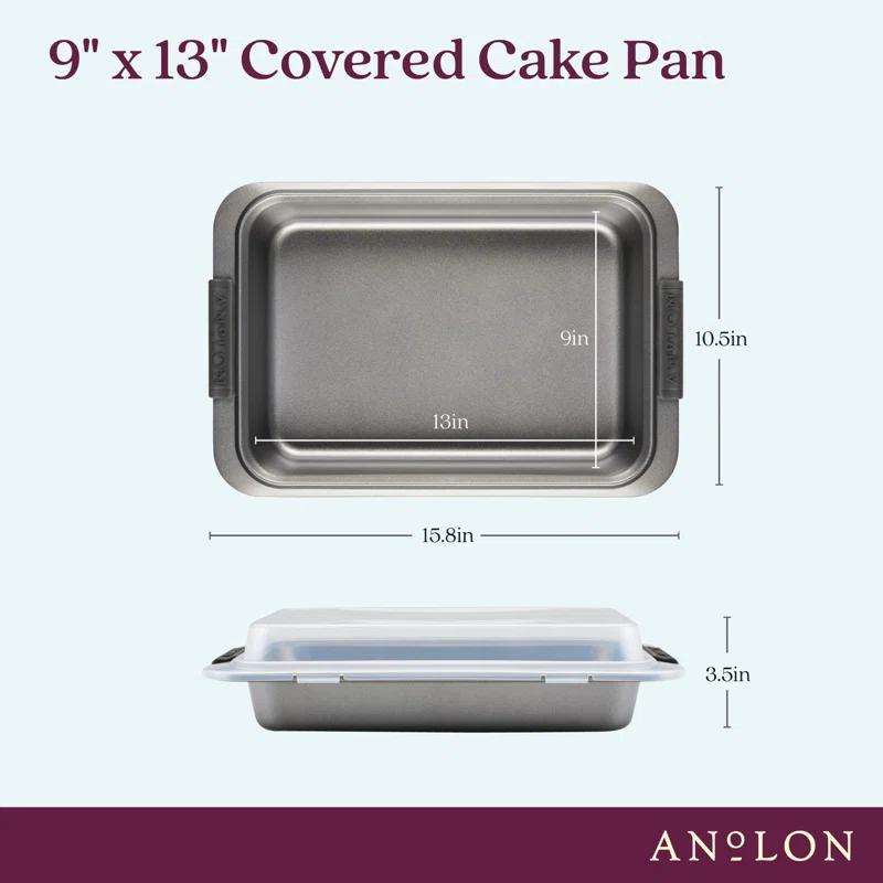 Anolon Anolon Advanced Nonstick Covered Cake Pan with Grips