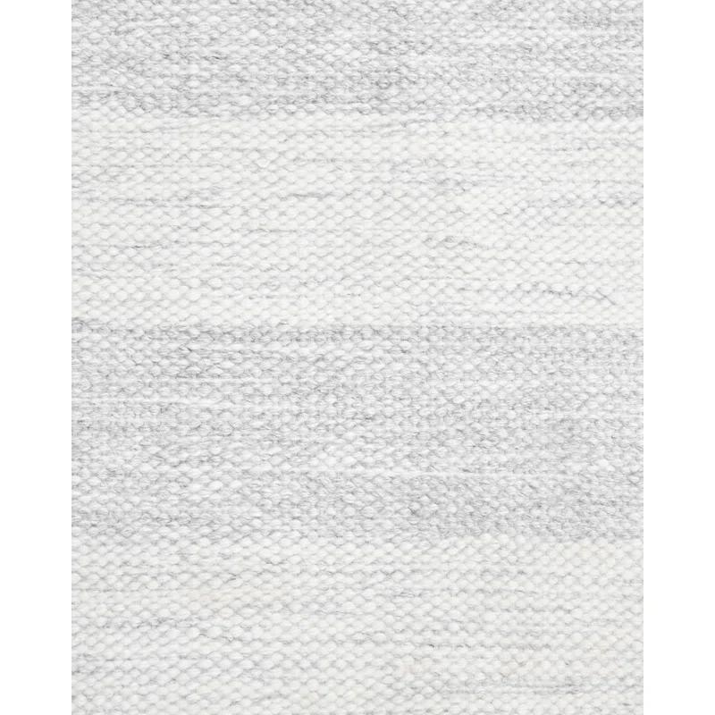 Louella Ivory Flat Woven Wool Blend 9' x 12' Area Rug