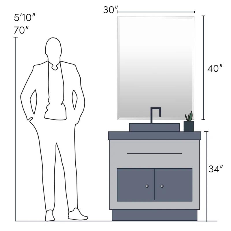 Wade Logan® Amariani Beveled Beveled Accent Mirror