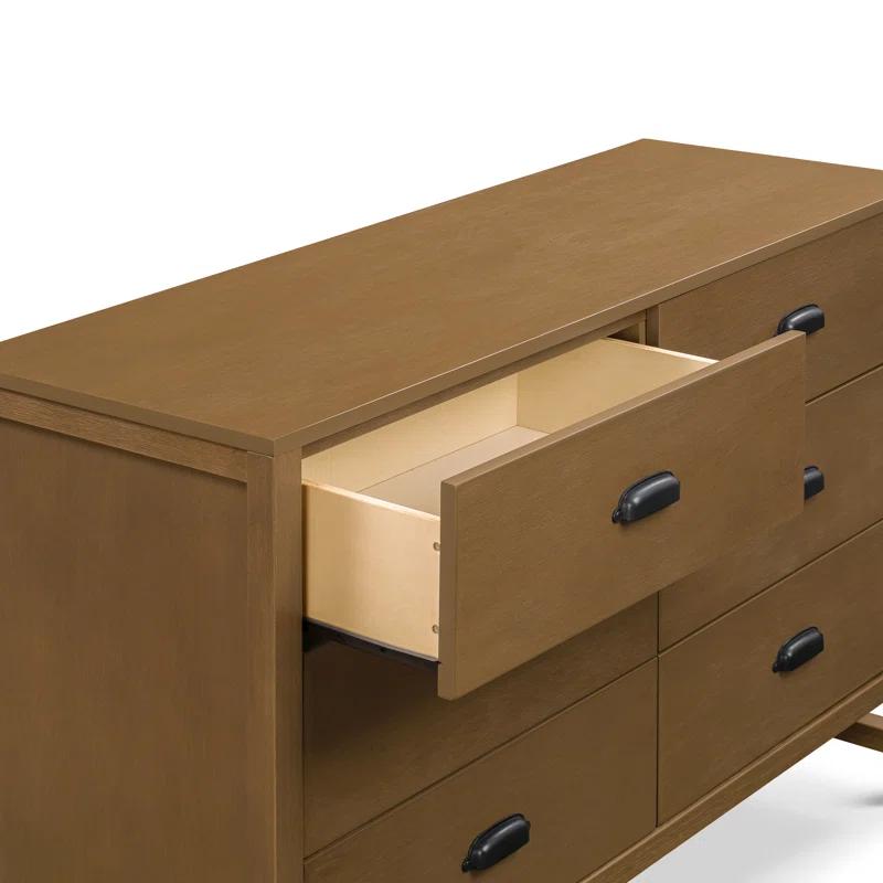 Fairway Farmhouse Double Dresser with 6 Drawers in Stablewood