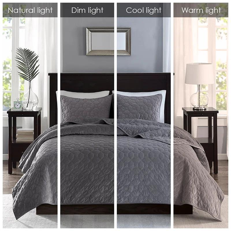 Madison Park Harper 3 Piece Velvet Quilt Set