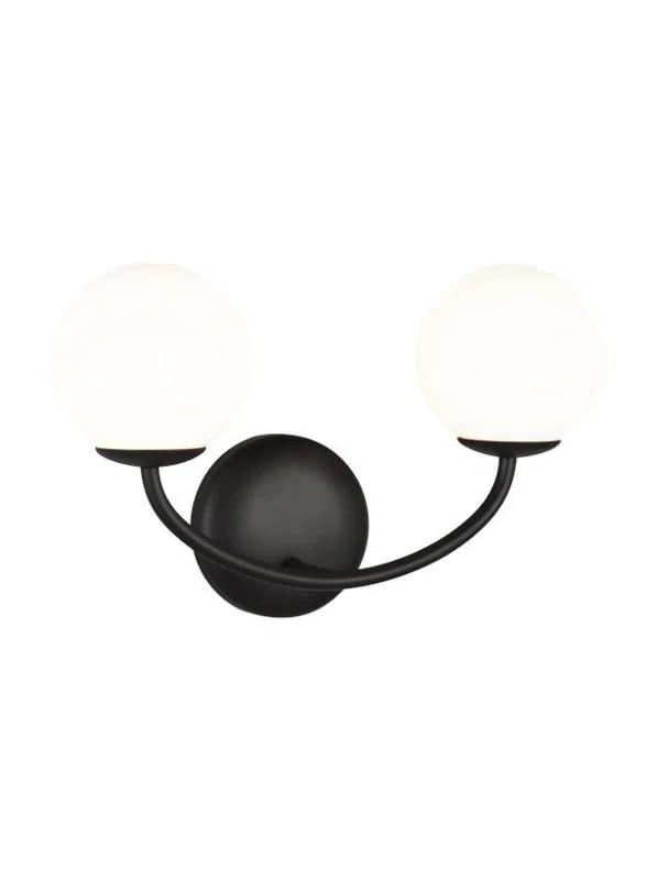 Galassia Vanity Light by AERIN - Black / 2 Light