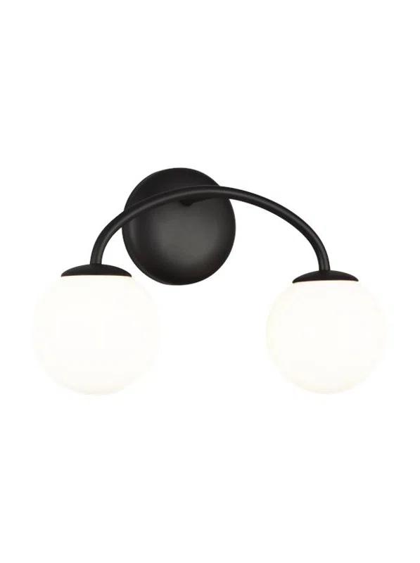 Galassia Vanity Light by AERIN - Black / 2 Light