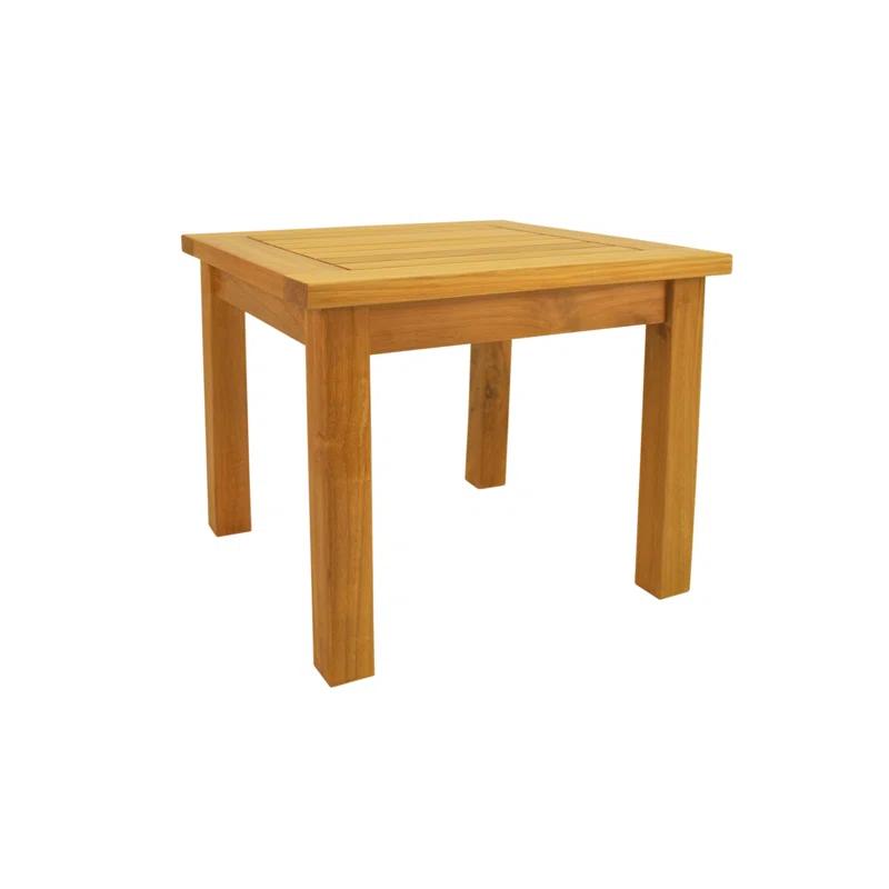 Anderson Natural Teak 20" Bahama Square Mini Side Table