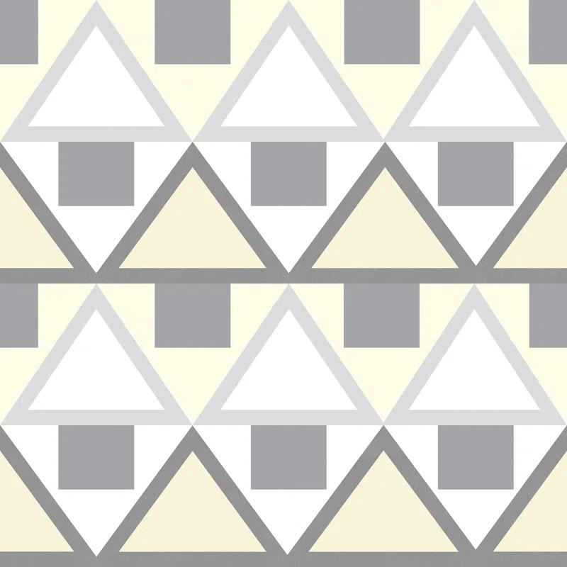 Aelfie Grey Madaket Geometric Peel & Stick Wallpaper
