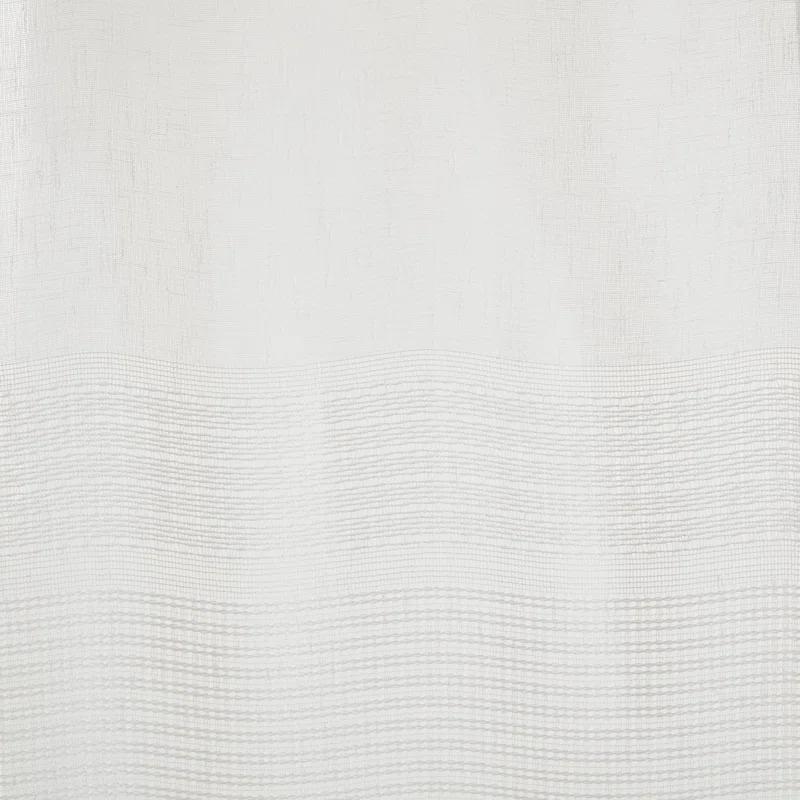Madison Park Aida Ivory Yarn Dye Sheer Thermal Rod Pocket Curtain Panels 37x84" (Set of 2)