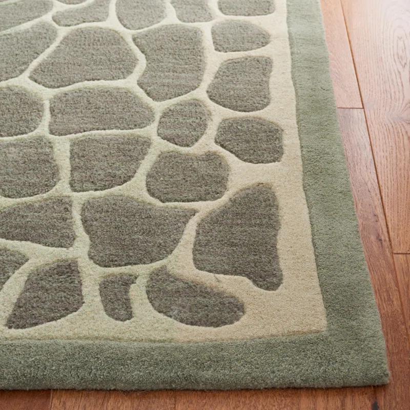 Martha Stewart Hand Tufted 70% Wool And 30% Viscose Geometric Rug