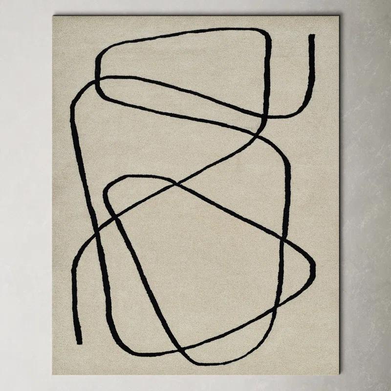 Shayla Hand-Tufted Wool Rug - White / 9' x 12'