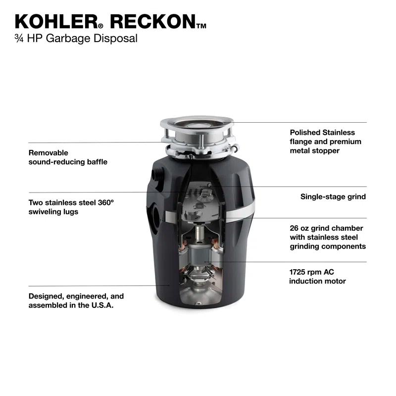 Reckon 3/4 Hp Garbage Disposal