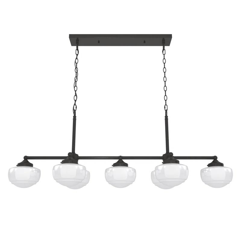 Hunter Saddle Creek 7 Light Linear Chandelier Ceiling Light Fixture