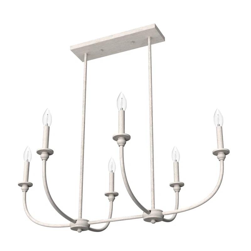 Hunter Southcrest 6 Light Linear Chandelier Ceiling Light Fixture