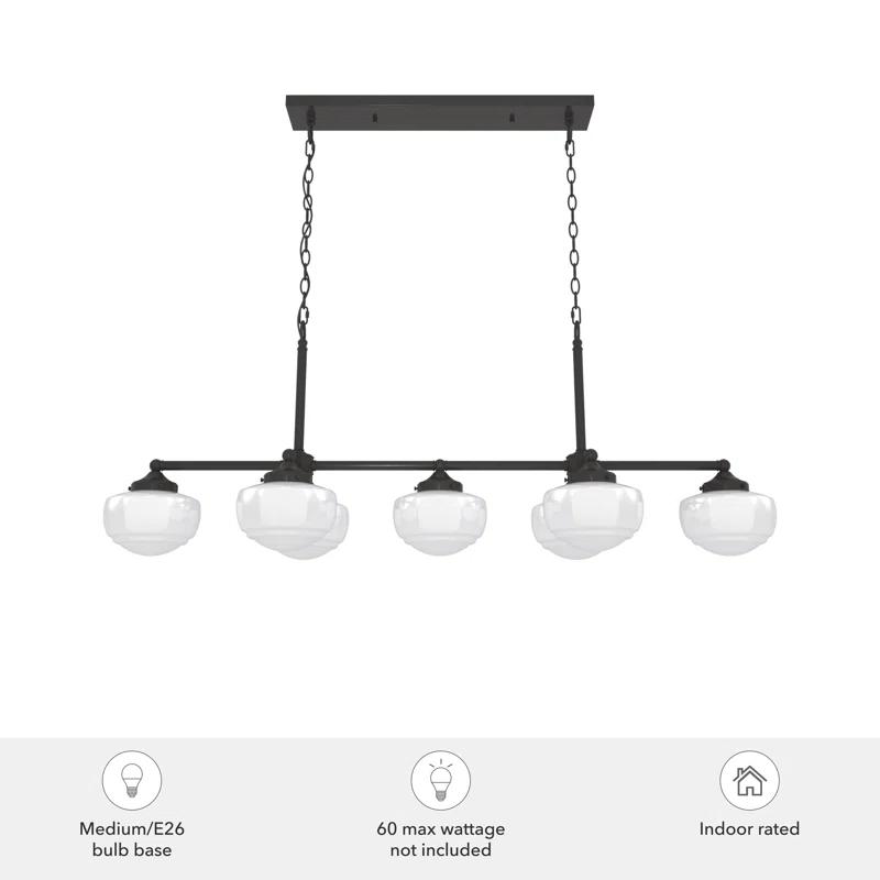 Hunter Saddle Creek 7 Light Linear Chandelier Ceiling Light Fixture