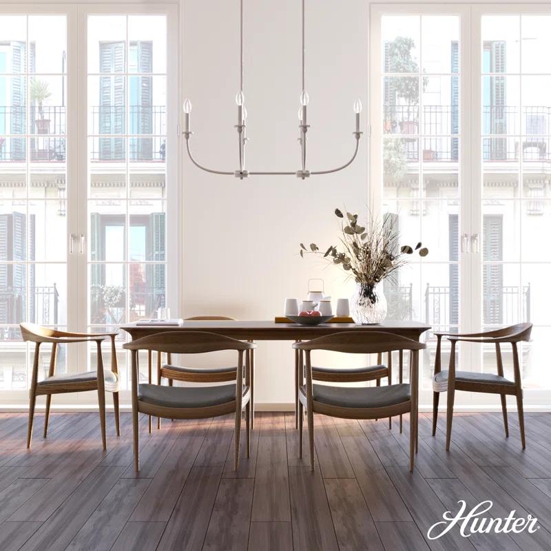 Hunter Southcrest 6 Light Linear Chandelier Ceiling Light Fixture