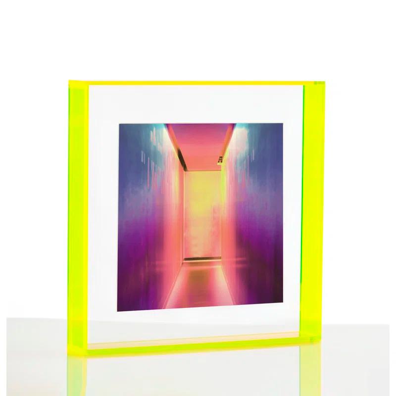 Float Frame for Tabletop or Wall with Magnetic Photo Holder